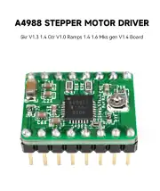 A4988 Step Motor Sürücü Kartı 2A Yeşil + Soğutucu 4
