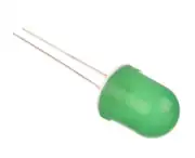 10mm Yeşil LED Diyot – 2 Pin THT Gösterge LED’i 1