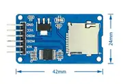 Micro SD Kart Okuyucu Yazma Modülü SPI Arduino Uyumlu 4