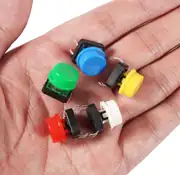 12x12mm Yuvarlak Beyaz Push Buton Kapağı – Tact Switch Uyumlu 2