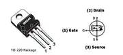 IRFZ44 N Kanal Güç Mosfet TO-220 49A 55V 2
