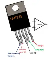 LM1875 20W Tek Kanal Ses Güç Amplifikatörü Entegresi TO-220 4