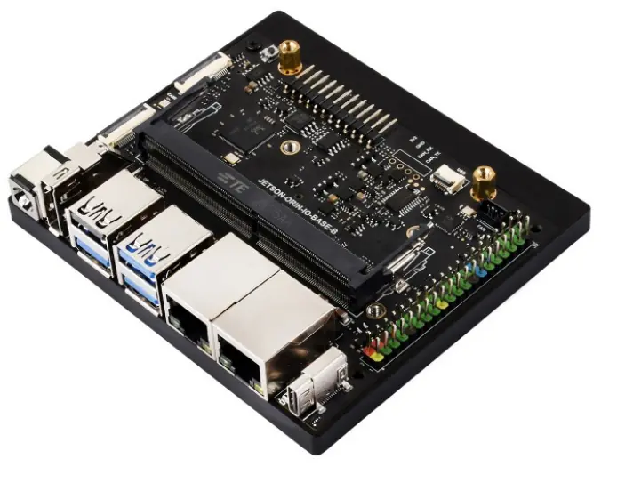 Waveshare JETSON-ORIN-IO-BASE-B Super Çift Gigabit Ethernet Taşıyıcı Kart – Jetson Orin Nano/NX Uyumlu