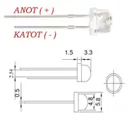 4.8mm Kırmızı Mantar Led (Şeffaf) 2