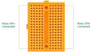 Mini Boy BreadBoard Sarı 170 Pin 3