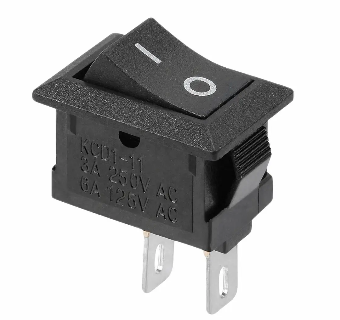 IC-125B 15x10.5mm Mini Rocker Anahtar – 2 Pin Işıksız ON/OFF Switch