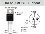 IRF510 N Kanal MOSFET 100V 5.6A TO-220 3