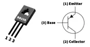 BD138 PNP BJT Transistör TO-126 2