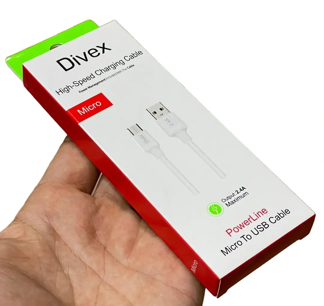 Divex 2.4A Micro Usb Hızlı Şarj ve Data Kablosu 1m DC-100 - ESP32 UYUMLU